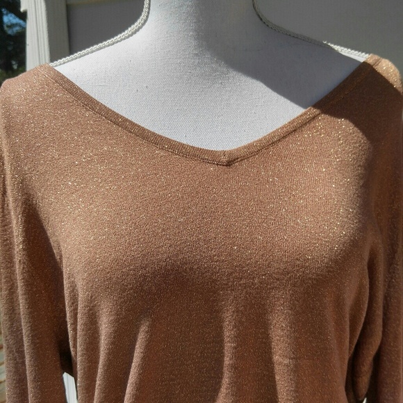Worthington Tops - NWT-Lightweight rose gold top w/shimmer
